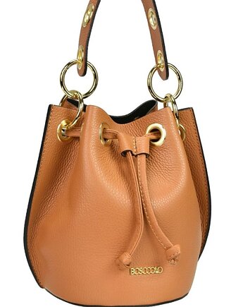 Torebka skórzana - worek (5746), BOSCCOLO