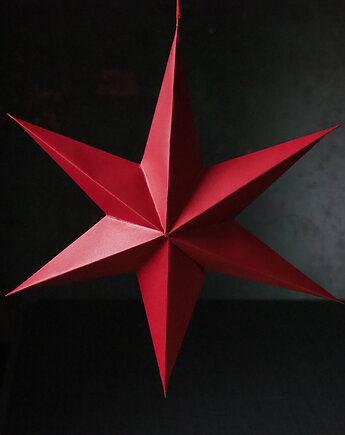 Gwiazda z papieru- czerwona, 28cm, Lillys Stories