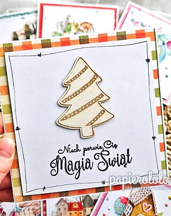 Kartka bożonarodzeniowa do koperty 7, papierololo