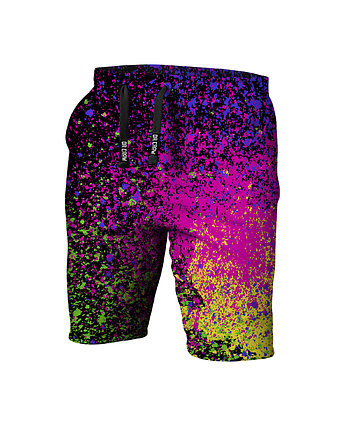 Krótkie Spodenki Boy DR.CROW Splatter Black, DrCrow