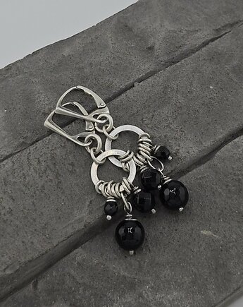 Kolczyki onyks na kołach, RayOfArt