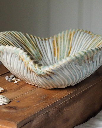 Duża ceramiczna misa- fantazyjny kształt, 2 rozmiary/2 kolory, Lillys Stories