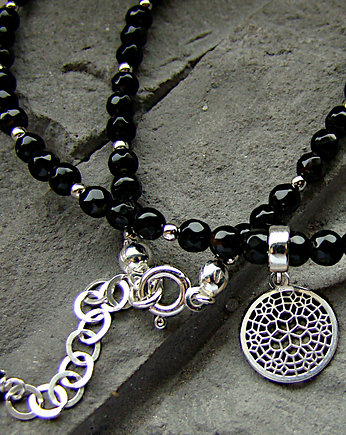 Onyksowy naszyjnik z rozetą, RayOfArt