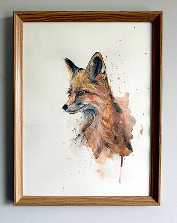 Ręcznie malowany obrazek "Lis", ReinerArt