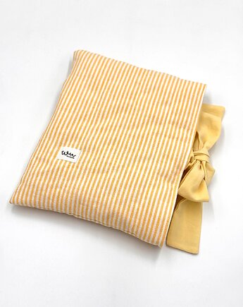 Otulacz na książkę Paski, wu handmade