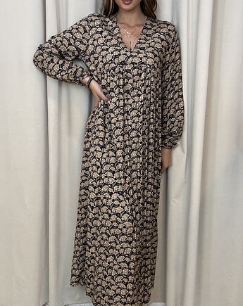 Wiskozowa sukienka Beige, SOLO moda