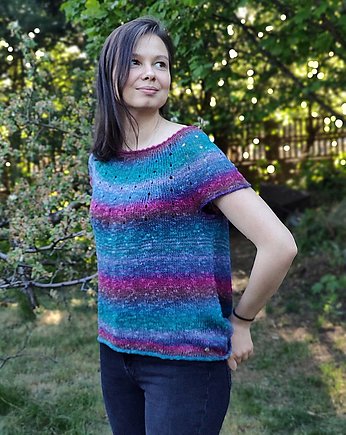 Cold flowers/ bluzka, agat handmade