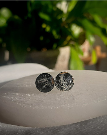 Kolczyki sztyfty z dmuchawcem, Figa handmade accessories