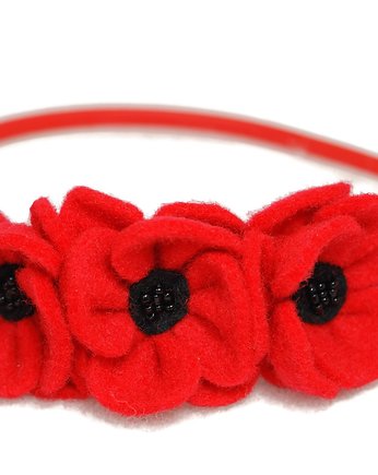 Opaska dla dziewczynki maki, Made by Joan