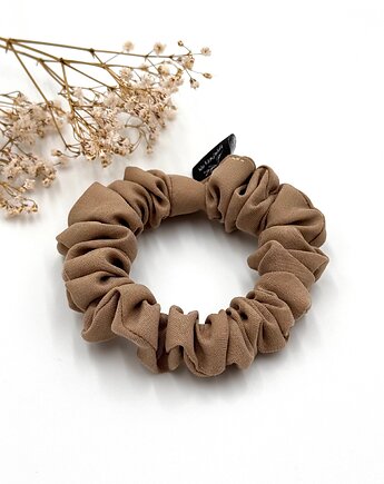 Scrunchie Slim Beż, wu handmade