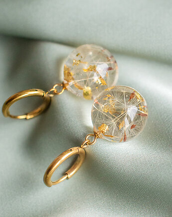 Kolczyki z rzęsek dmuchawca, nature gift