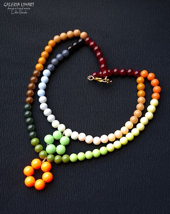 Naszyjniki w stylu Boho bajecznie kolorowy Optymistyczny prezent  handmade, Galeria Limart