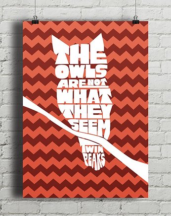 Plakat Twin Peaks - Sowy nie są tym..., minimalmill