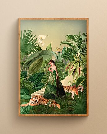 Plakat W objęciach natury, gdzie czas nie istnieje, Łukasz Kuleta