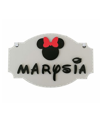 Drewniana tabliczka z imieniem- Minnie- MmC18, Prowansalska Manufaktura