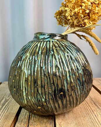 Wazon ceramiczny "Deep Lines", poLEPIONE