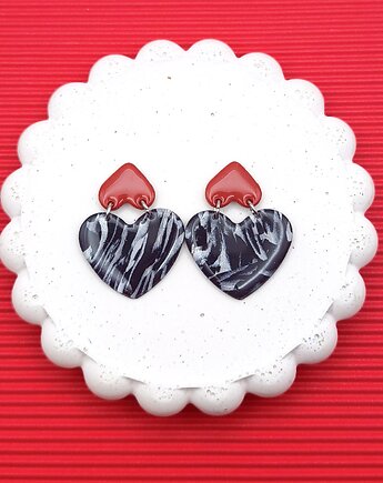 Kolczyki DOUBLE heart, WILDBI design