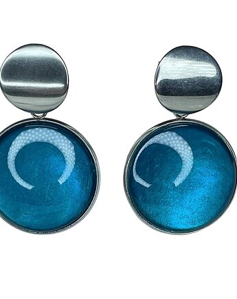 Kolczyki w perłowym odcieniu turkusu Binnur, Artseko