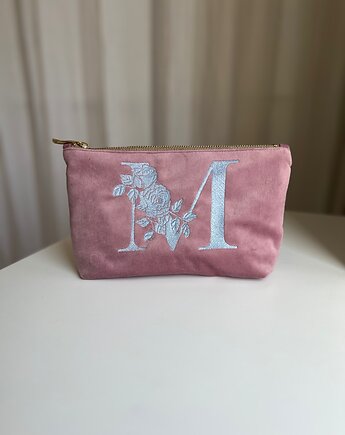 Kosmetyczka litera imienia różowa, RUDNIK