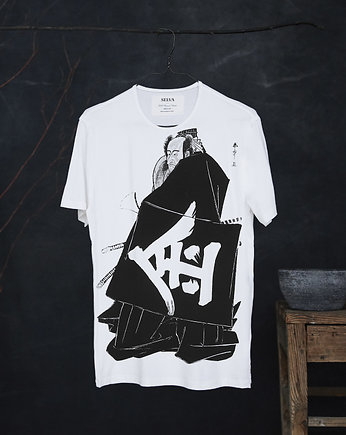 Katsukawa Shunsho no.81 white T-shirt Men, SELVA