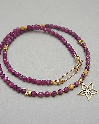 Rubiny vol. 8  /choker/ - Szlachetna kolekcja, KiKa pracownia