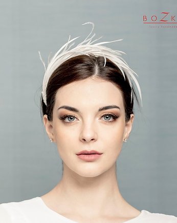 Korona ślubna z piór., BOZKA Luxury Handmade