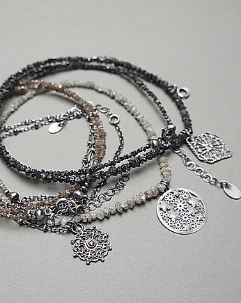 Diamonds / l. grey/  naszyjnik, Katia i krokodyl