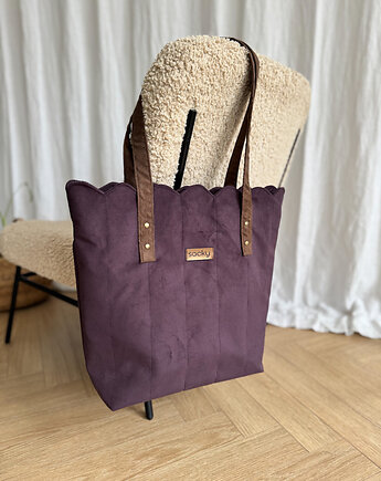 Torba welurowa muffin jagoda, sacky bag