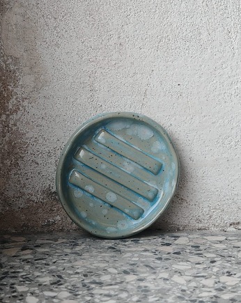 Mydelniczka ceramiczna na nóżkach handmade, MOM S HANDMADE