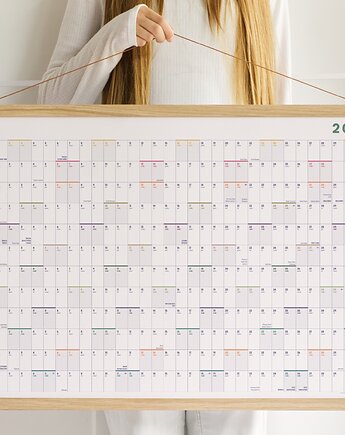 Planer ścienny 2027 - Polskie Święta, Niedziele Handlowe 42x60 cm (A2), Follygraph