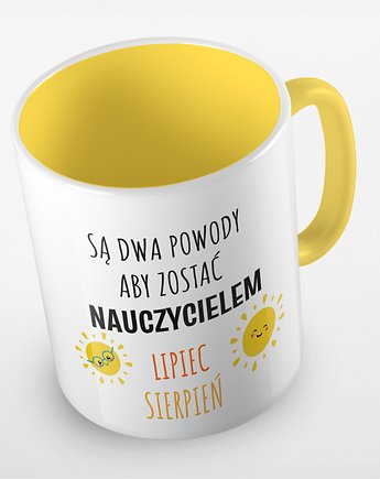 Kolorowy kubek z hasłem Powody, aby zostać Nauczycielem - mix kolorów, Fotobloki and decor