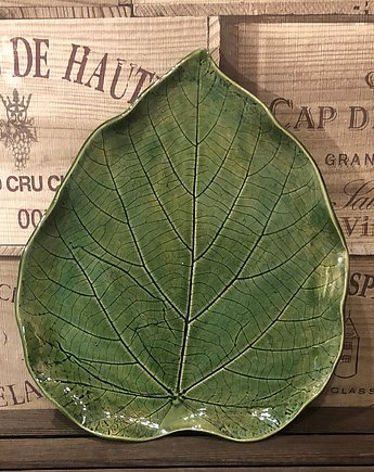 Patera zielony liść, Ceramika Echo