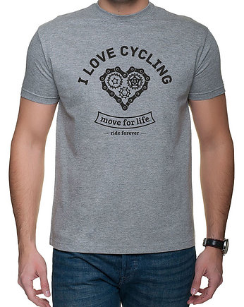 Koszulka T-SHIRT.  I love cycling, studioixi