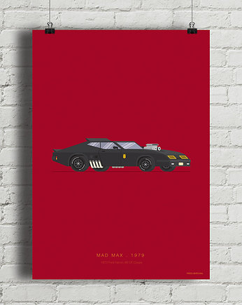 Plakat Mad Max - Ford Falcon, minimalmill