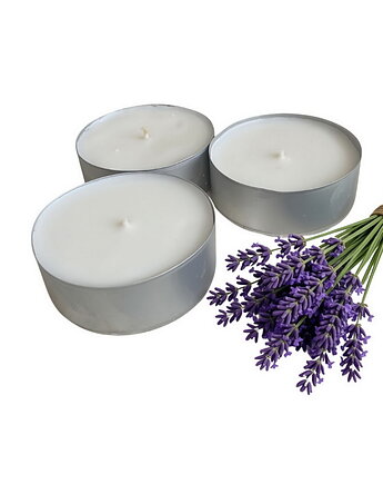 XXL Blue Lavender 3 szt. tealight 105g wosk sojowy (dostępne inne zapachy), Coccola JEWELLERY