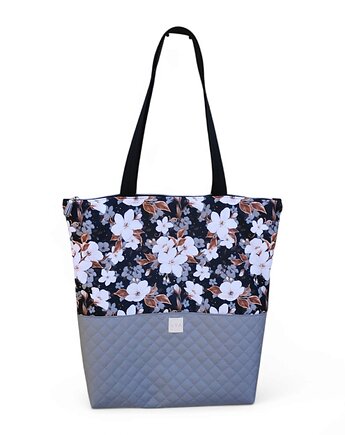 Torba shopper na zakupy wodoodporna shopperka torba na ramię kwiaty, Uszyciuch