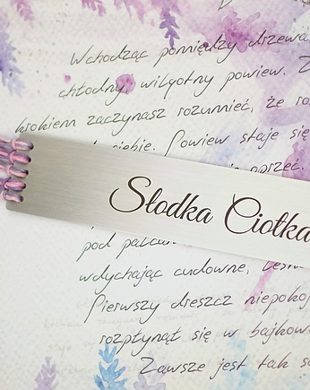 SŁODKA CIOTKA - zakładka do książki na zam., Hundred Bookmarks