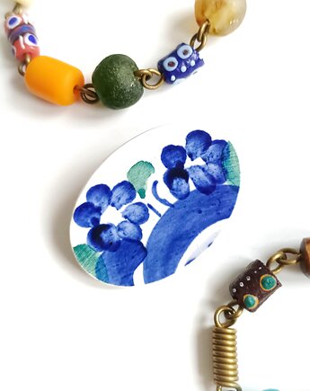 Broszka Włocławek, biżuteria z talerzy