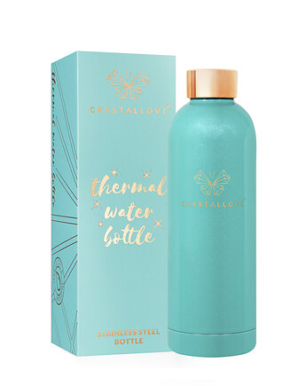CRYSTALLOVE Butelka termiczna na wodę amazonite 500ml - limited edition, CRYSTALLOVE