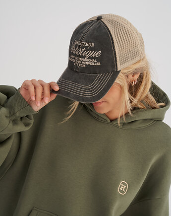 Czapka truckerka VINTAGE TSC czarna, HARP TEAM