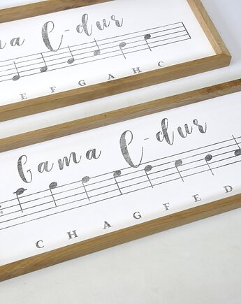 Tablice drewniane Gama C-dur - komplet, Oldtree