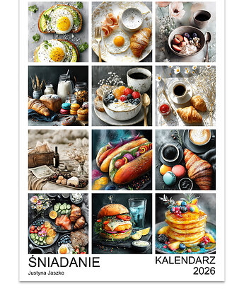 Kalendarz 2026 Śniadanie 15x21 cm, JBJart Justyna Jaszke