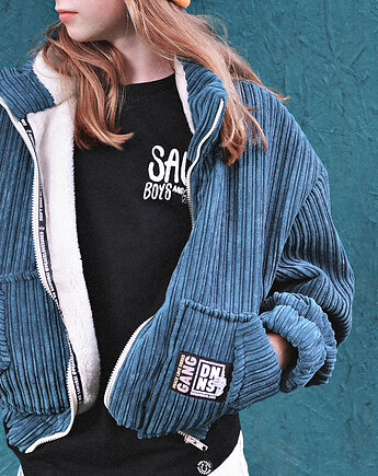 Sztruksowa Kurtka Teddy Jungle Green, DONT NEED NO SAMURAI