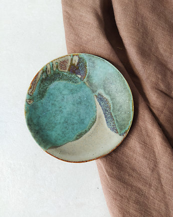 Talerzyk turkus kolekcja EMERALD, drobne sztuki