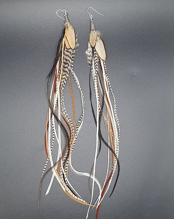 Kolczyki z piór, Lilarose Handmade