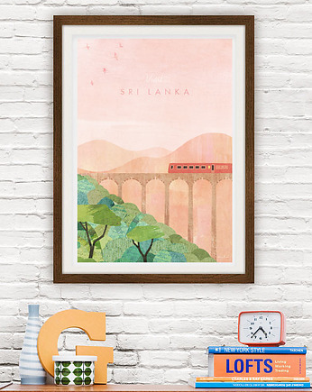 Sri Lanka - vintage plakat A3 giclee, minimalmill