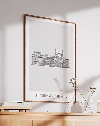 Plakat Architektura - Bari -  Teatro Margherita, Peszkowski Graphic