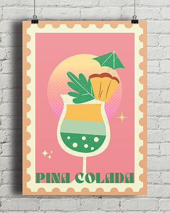 Plakat Pina Colada - fine art, minimalmill
