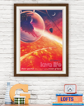 Planeta 55 Cancri e - plakat NASA, minimalmill