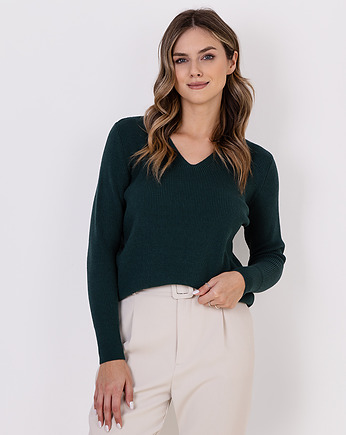 Cienki i ciepły sweter - SWE243 zielony MKM, MKMswetry